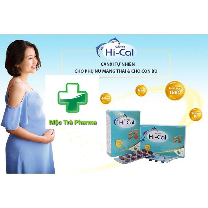 HI-CAL Avisure Canxi Nano tự nhiên cho mẹ bầu (Hộp 60 Viên)-Nhập Khẩu Chính Hãng-Bổ sung Canxi, Vitamin và khoáng