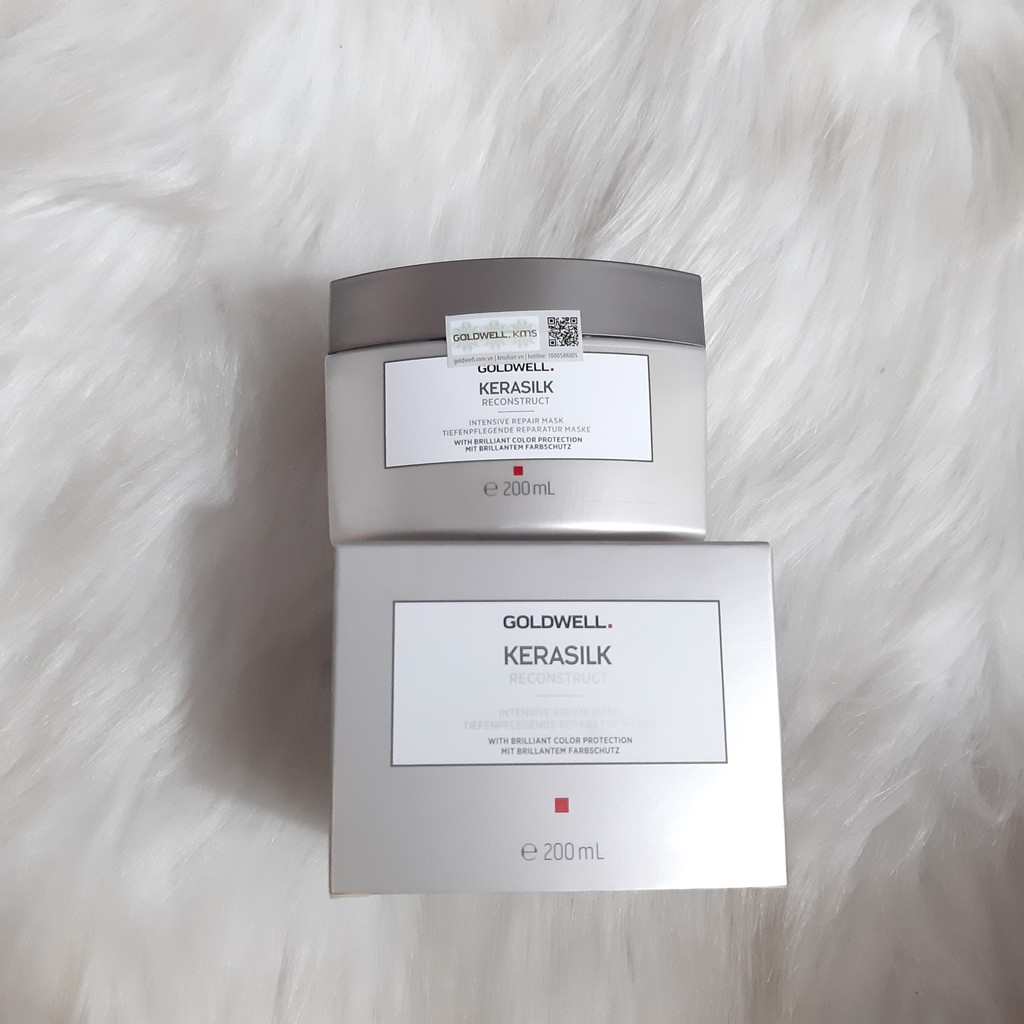 Hấp dầu (Kem ủ tóc) Goldwell Kerasilk Reconstruct Mask 500ml / 250ml dưỡng tóc hư tổn thành chắc khỏe