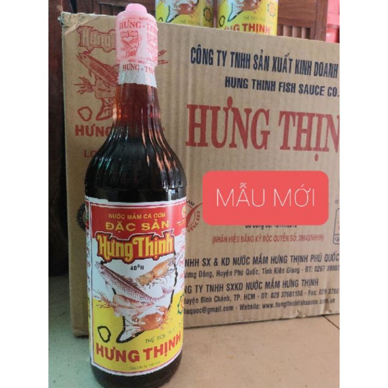 NƯỚC MẮM HƯNG THỊNH 40° 750ML