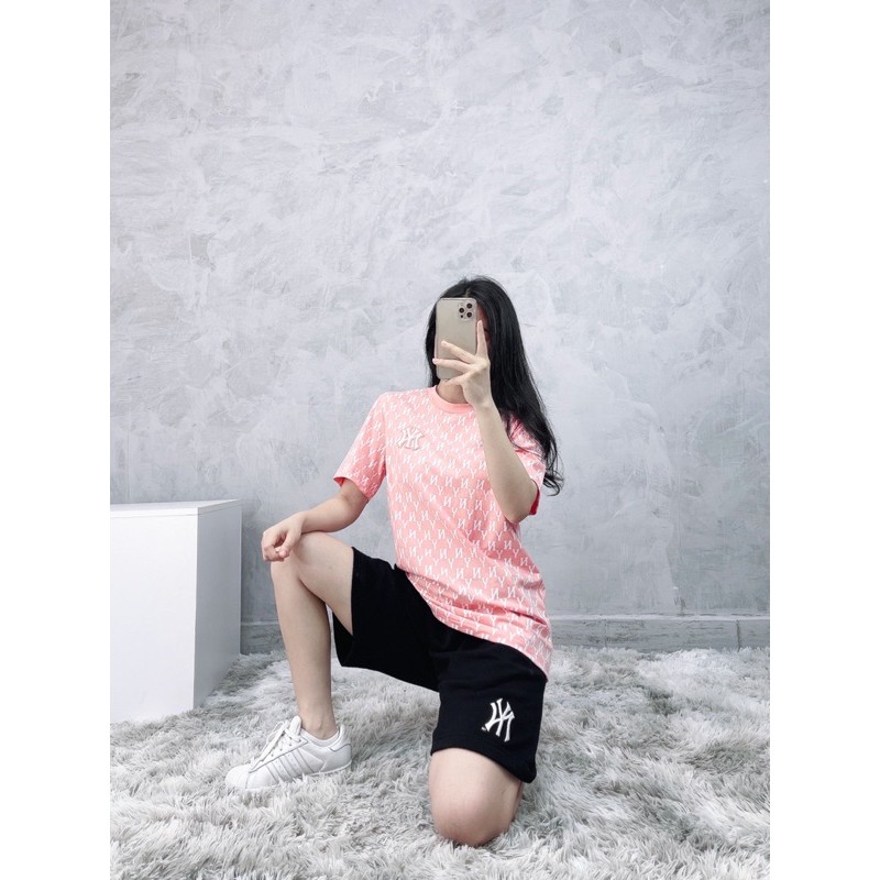 | Ảnh Thật | Áo N.Y Hồng Chữ Trắng