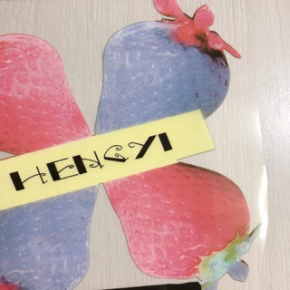 set 2 sticker ui hình trái dâu (lớn nhỏ)