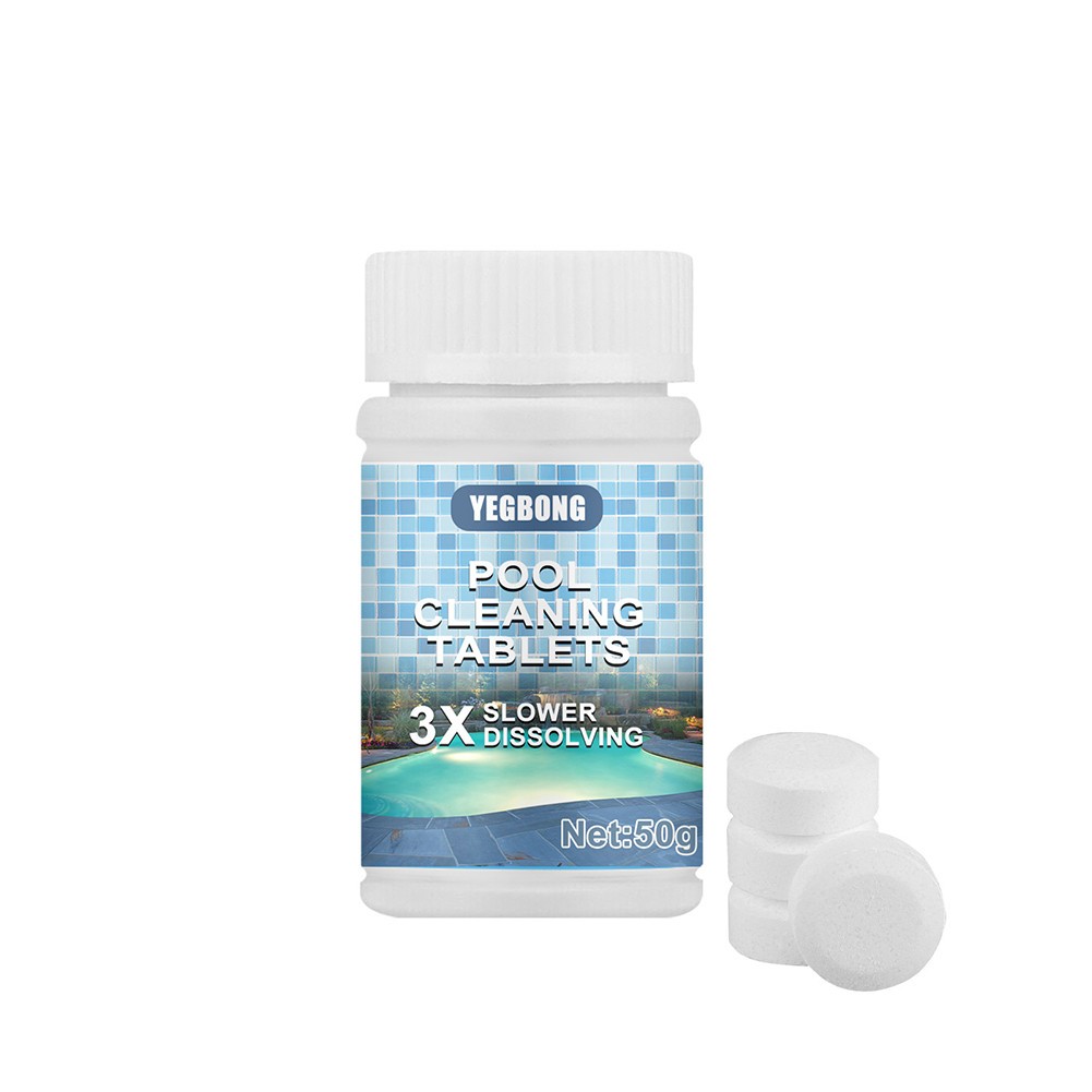 100g Pool Cleaning Effervescent Chlorine Tablet Home Use Cleaning Swimming pool Effervescent Tablets Sanitizing Tablets