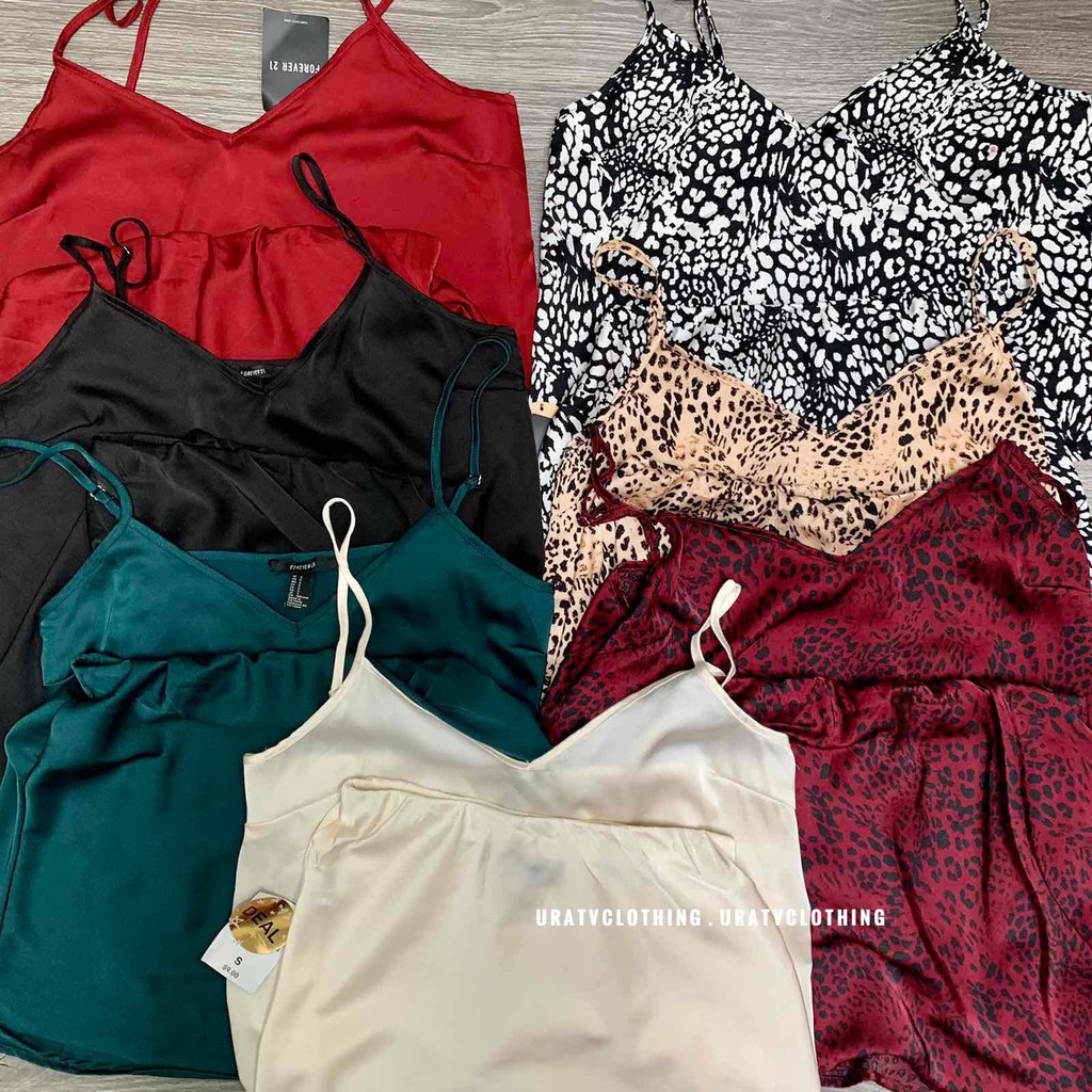 [FREESHIP - ẢNH CHÍNH CHỦ] Set lụa áo dây + chân váy F21