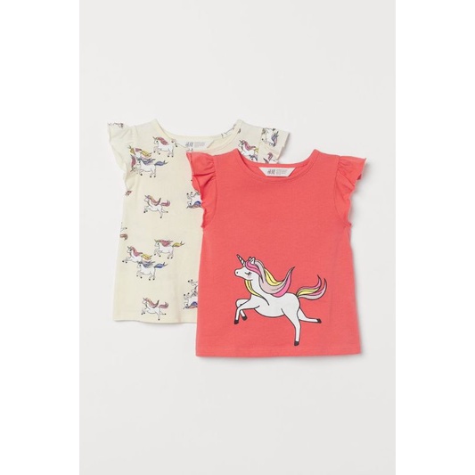 Áo thun sát nách bé gái HM chính hãng