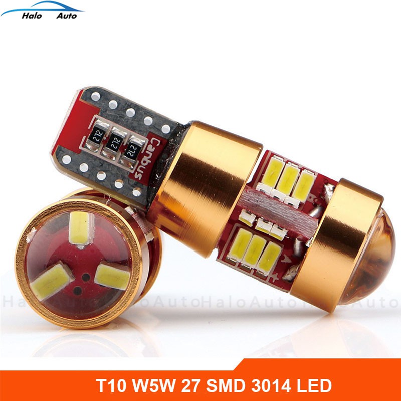 Đèn led T10 3014 ánh sáng mạnh gắn xe hơi dùng thay thế cho 194 W5W 168 27SMD