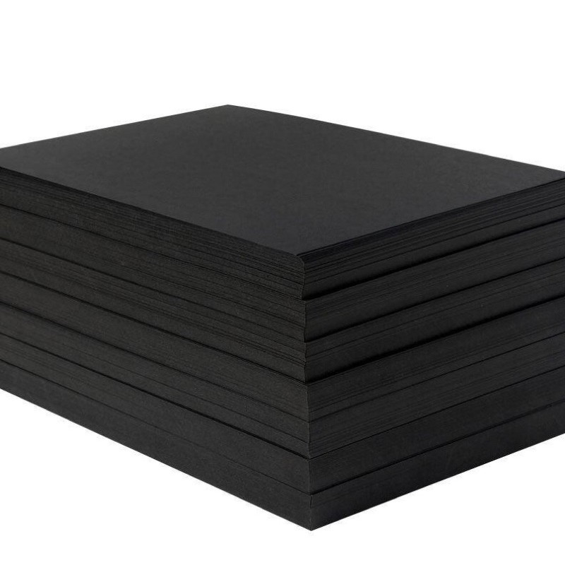 Set 10 tờ giấy đen dày 200gsm làm thủ công, bullet journal
