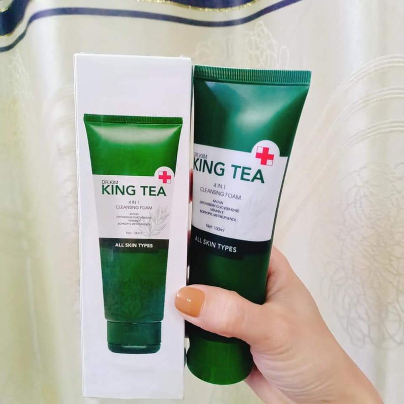 Sữa Rửa Mặt Thải Độc Cao Trà Kingtea Mocha Sữa Rửa Mặt Thiên Nhiên Thế Hệ Mới Dùng Cho Mọi Loại Da