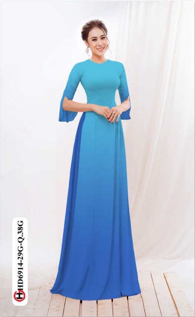 Vải áo dài ombre