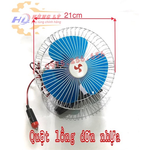 quạt kẹp đơn ô tô 12v