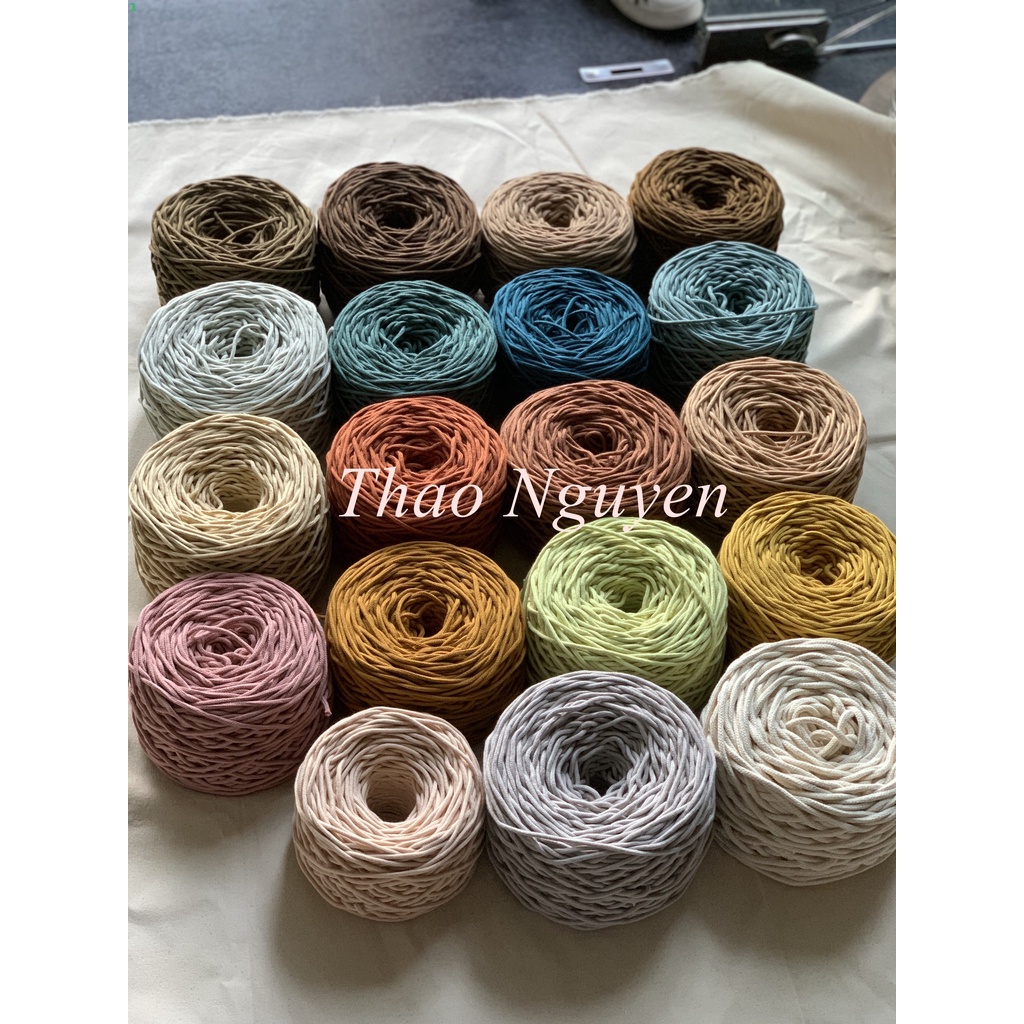 500g - Dây dệt đan macrame, túi hanmade. FULL MÀU