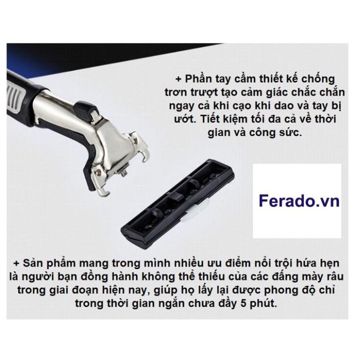 Dao cạo râu combo 36 lưỡi kép, 1 thân dao, 1 tuýp bọt