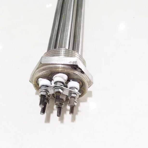 Điện trở, thanh nhiệt đun nước dạng củ ren chân ren phi 59 9kw 220/380v 30cm