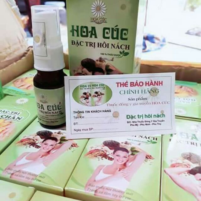 Xịt khử mùi hôi nách hoa cúc ( hiệu quả ngay lần đầu sử dụng )