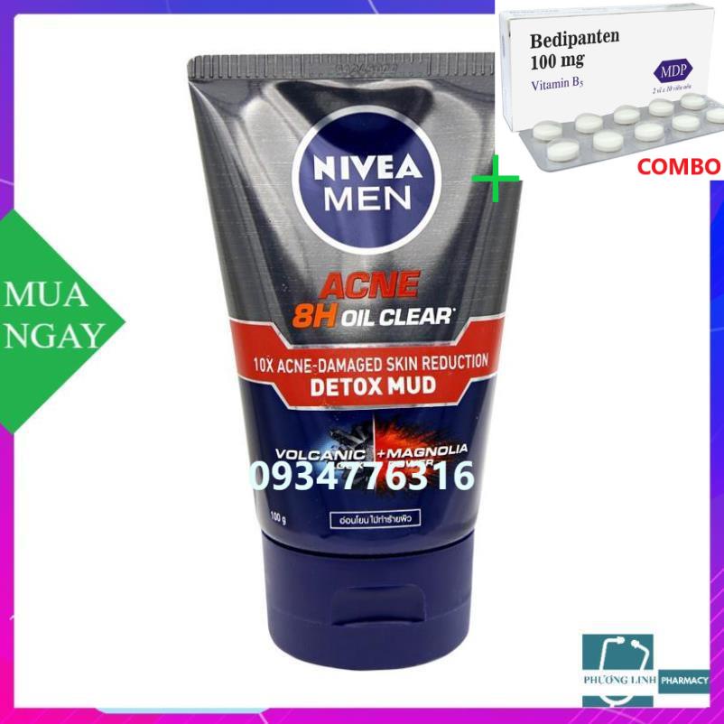 Combo Bedipanten 100mg +  SỮA RỬA MẶT NIVEA MEN