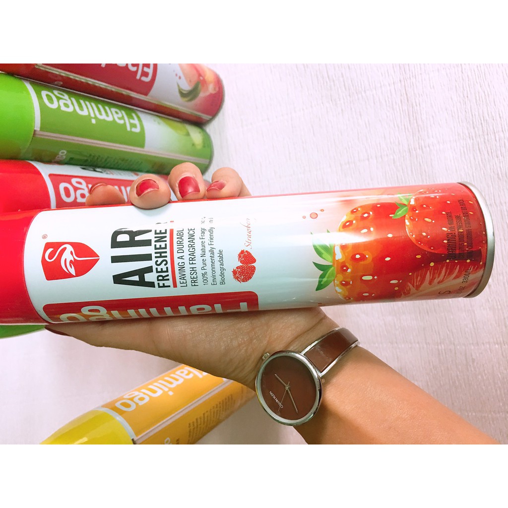 Hàng mới Combo 03 Bình Xịt khử mùi xe ôtô Air Freshener Flamingo
