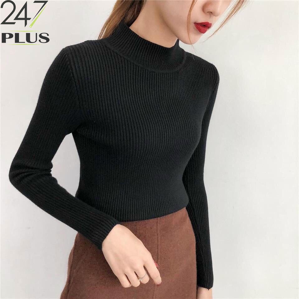 Áo len tăm dài tay cổ 3 phân | BigBuy360 - bigbuy360.vn