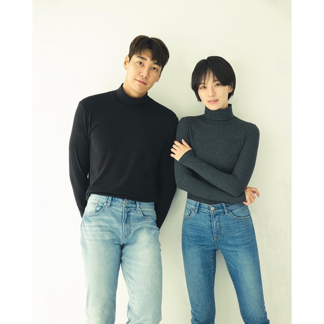 Quần jeans basic unisex Polham Hàn Quốc chính hãng