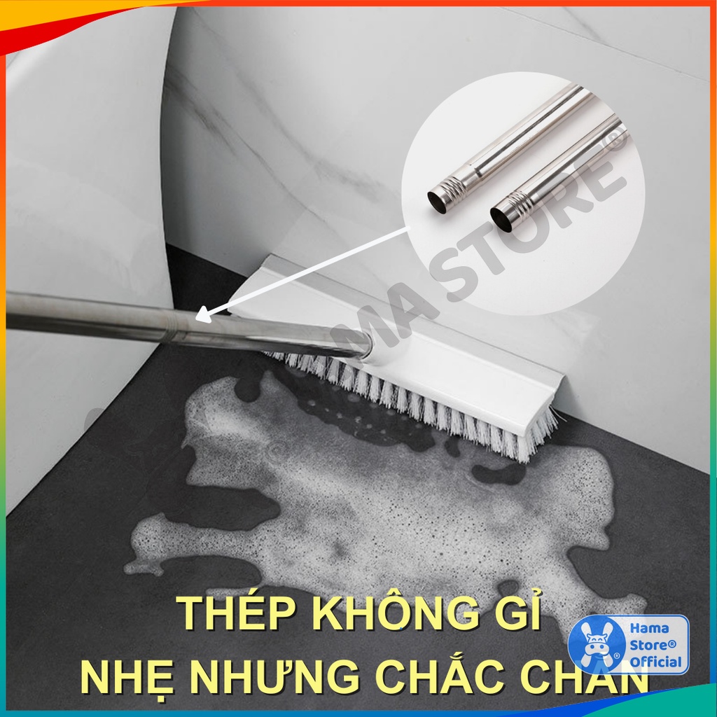 Chổi chà sàn thông minh HAMA, chổi cọ nhà vệ sinh xoay 180 độ HAMA | GD_VS_008