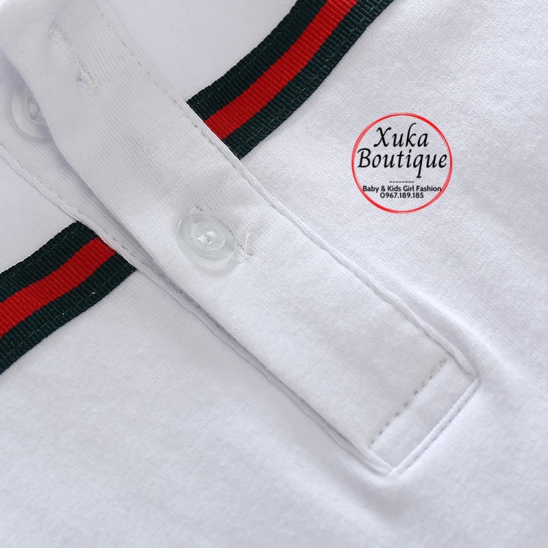 Váy Cộc Tay Chữ A xếp ly Cổ Bẻ Cho Bé 6 tháng - 3 tuổi Chất Cực Đẹp