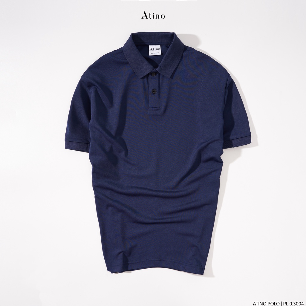 Áo Polo Nam thanh lịch ATINO vải cá sấu Cotton thoáng mát trẻ trung chuẩn form regular PL9.3004
