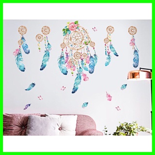 Decal dán tường lông vũ may mắn