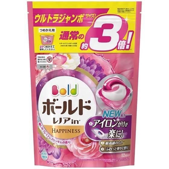 Viên giặt xả Nhật túi gelball 3D 44 viên / 52 viên / ariel 52 viên Nhật Bản