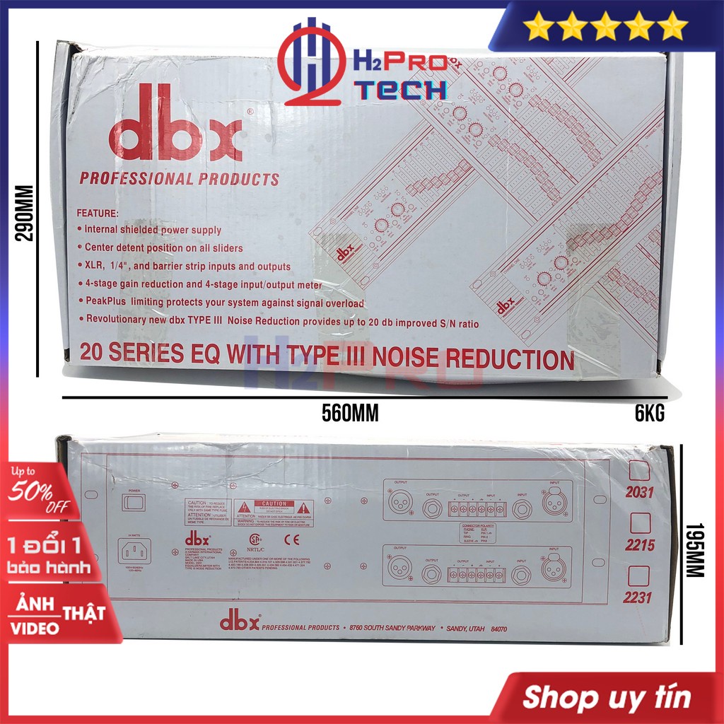 Lọc Xì Equalizer, Bộ Lọc Âm Thanh Dbx 2231 Cao Cấp, Nguồn Xuyến, 31X2 Cần Chỉnh Âm Thanh Sắc Nét