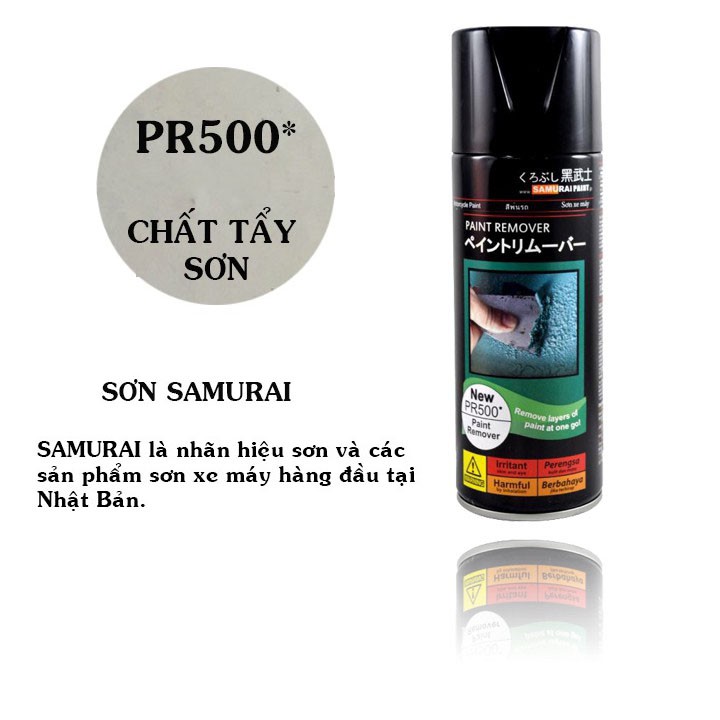 Chai Xịt Tẩy Sơn/ Tẩy Decal/ Tẩy Keo Samurai PR500 Chính Hãng