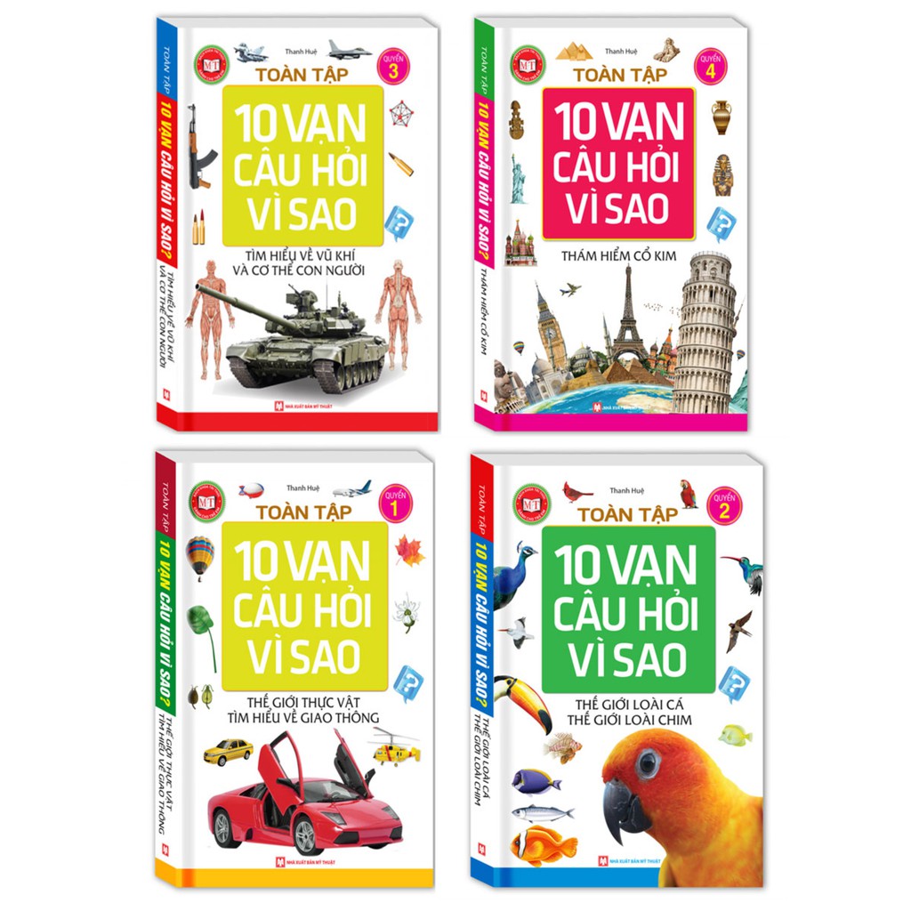 Sách - Combo Toàn Tập 10 Vạn Câu Hỏi Vì Sao (Bộ 4 Cuốn)
