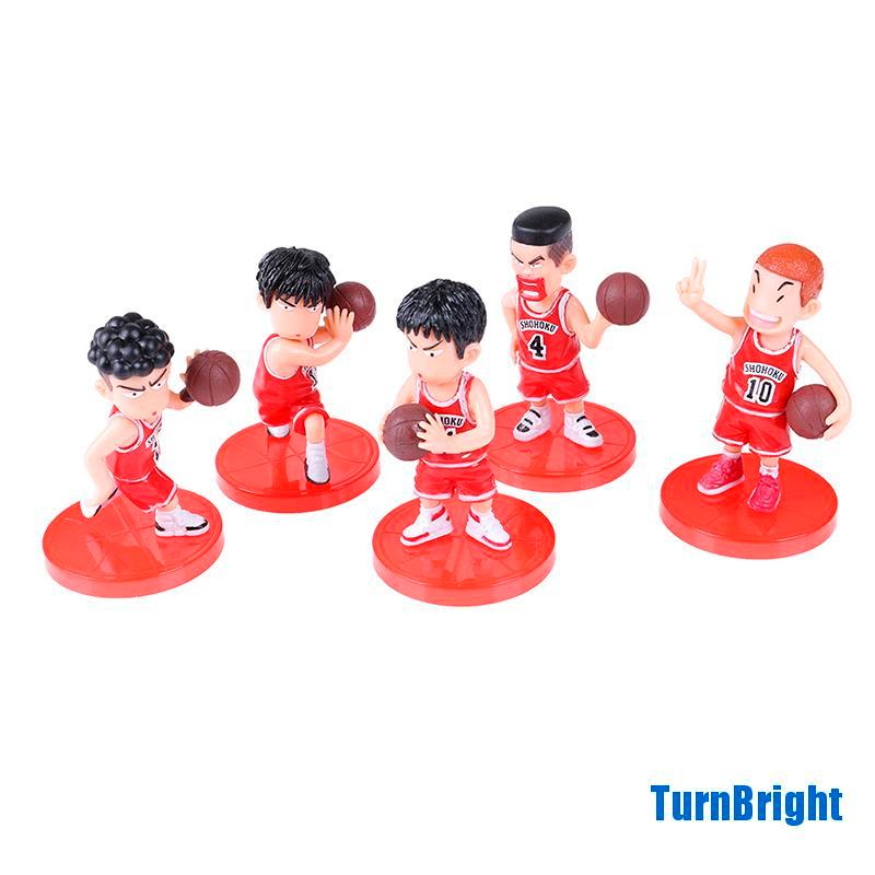 Set 5 Phụ Kiện Trang Trí Bánh Kem Hình Anime Slam Dunk Sakuragi Hanamichi