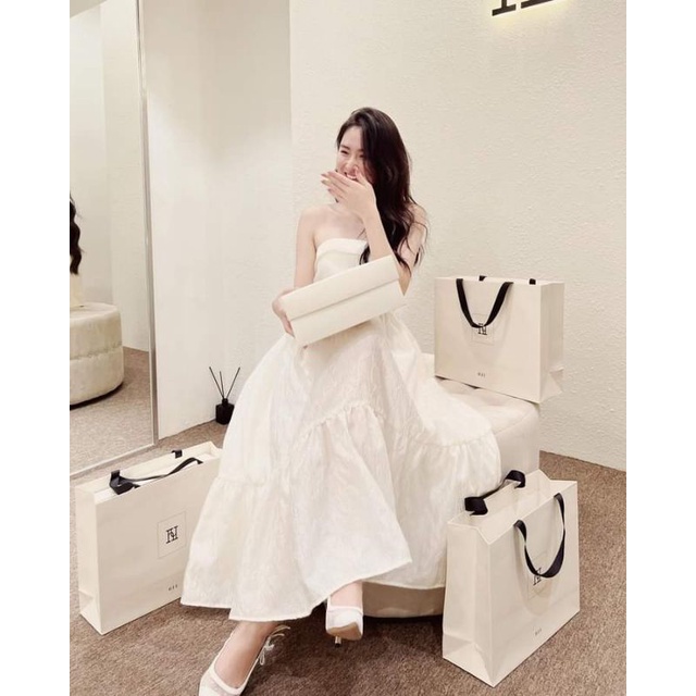 🌸🌸Váy cúp gấm xòe bánh bèo cực sang chảnh❤❤