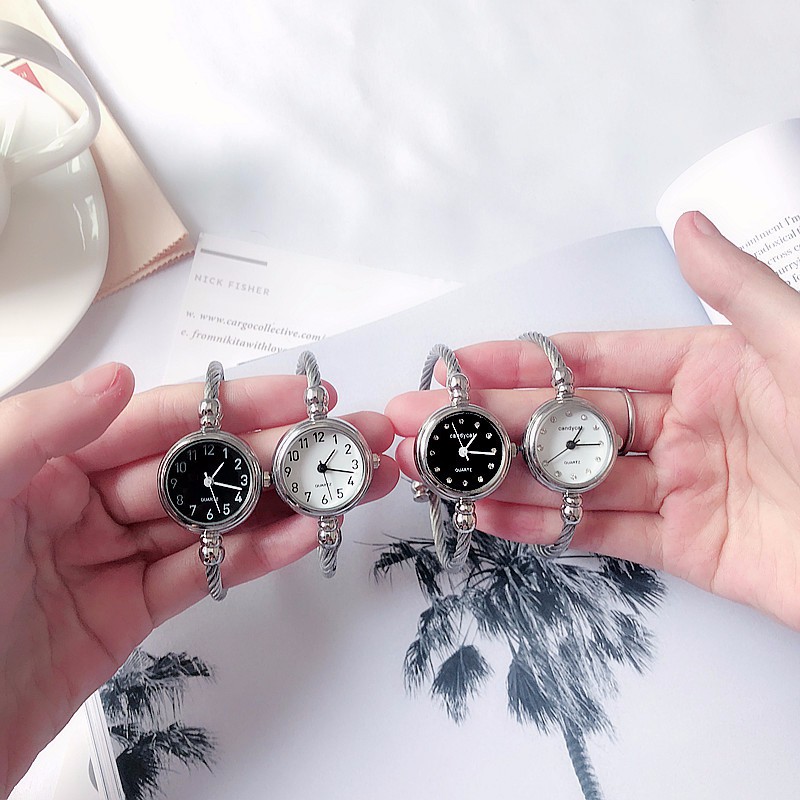 Đồng hồ nữ CANDYCAT1 dây thép vòng tay cá tính version 1