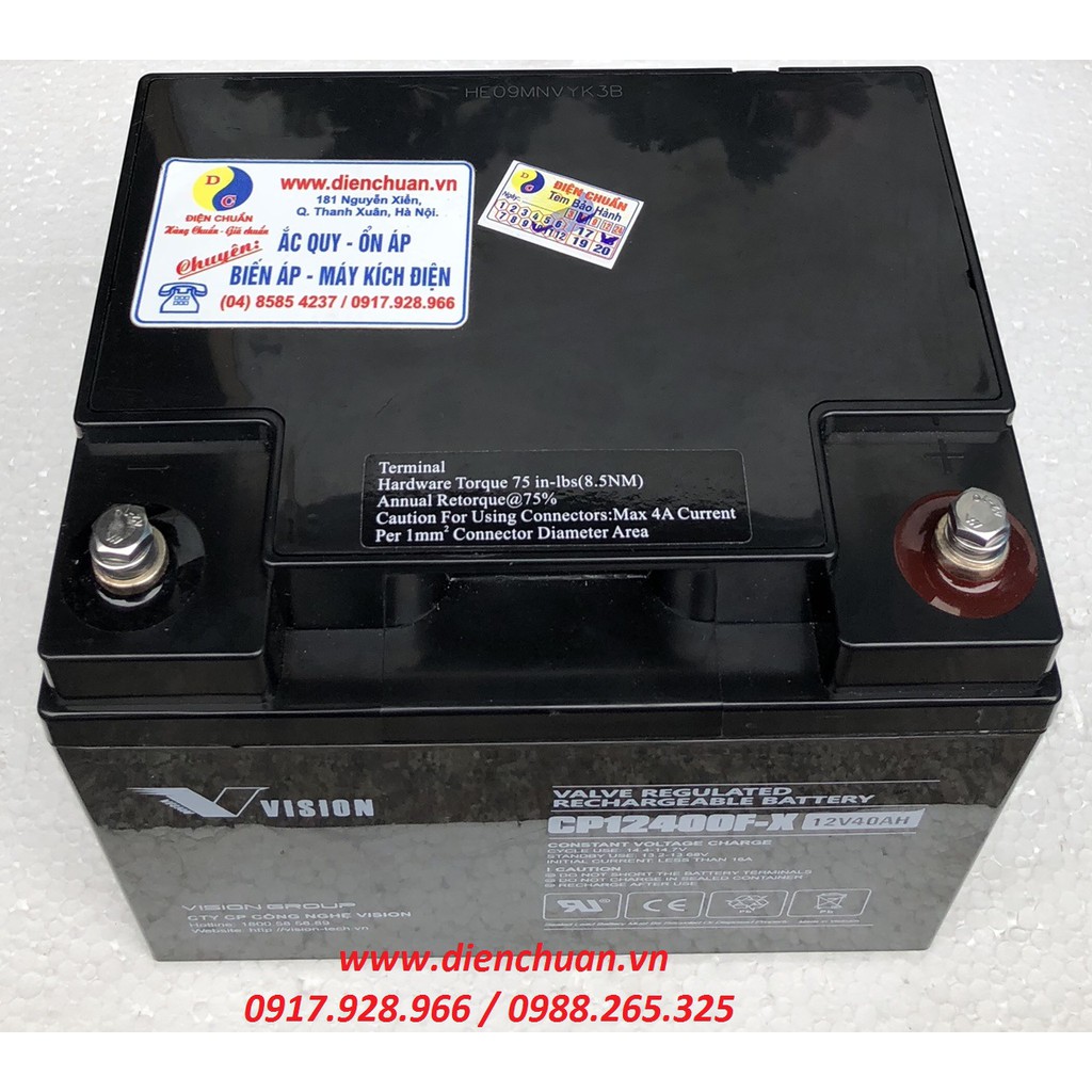 Ắc quy Vision 12V 40ah CP12400F-X