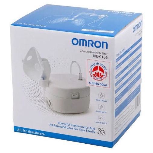 MÁY XÔNG MŨI HỌNG OMRON C106 - BẢO HÀNH CHÍNH HÃNG 02 NĂM