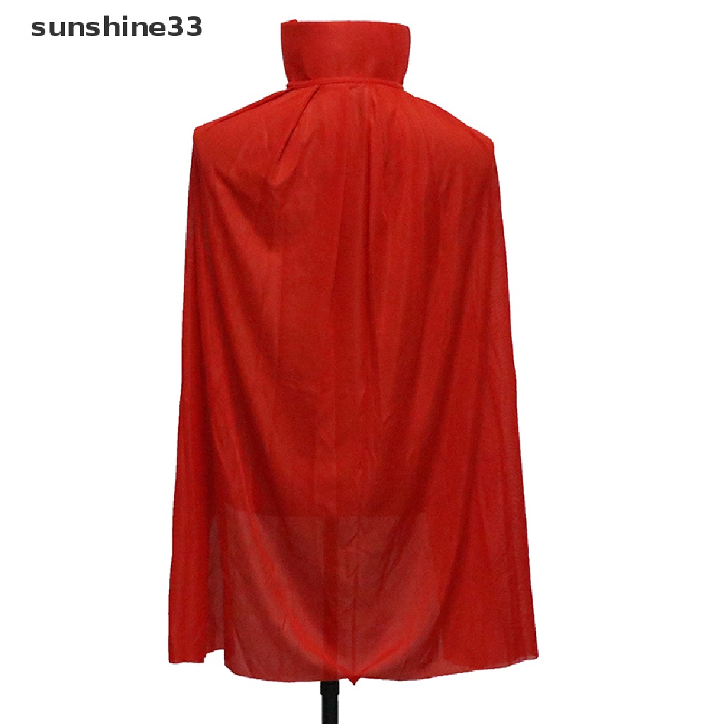 Áo Choàng Hóa Trang Phù Thủy Ma Cà Rồng Đen Đỏ Kinh Dị Ngày Halloween