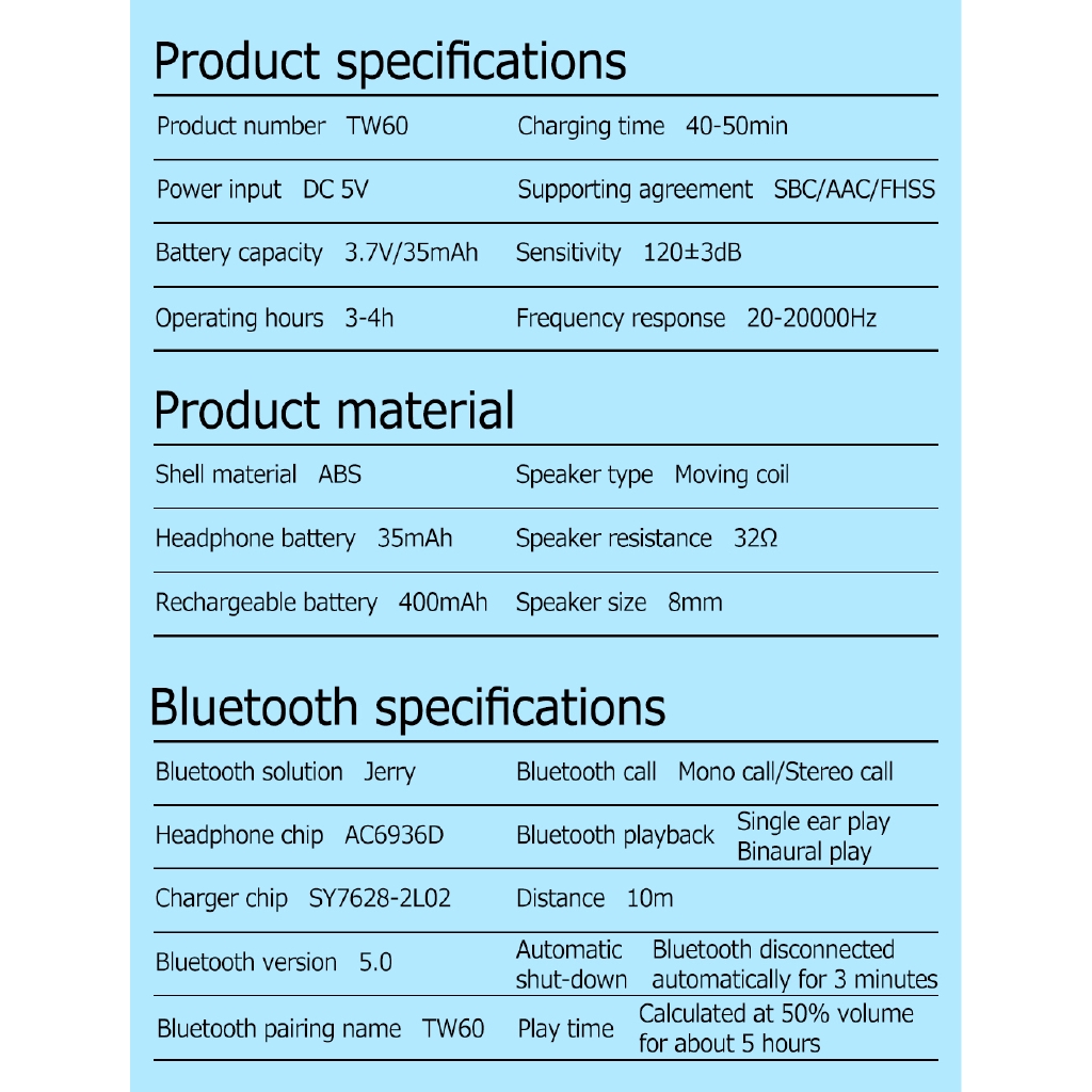 Tai nghe GOOJODOQ không dây thể thao bluetooth 5.0 thời trang