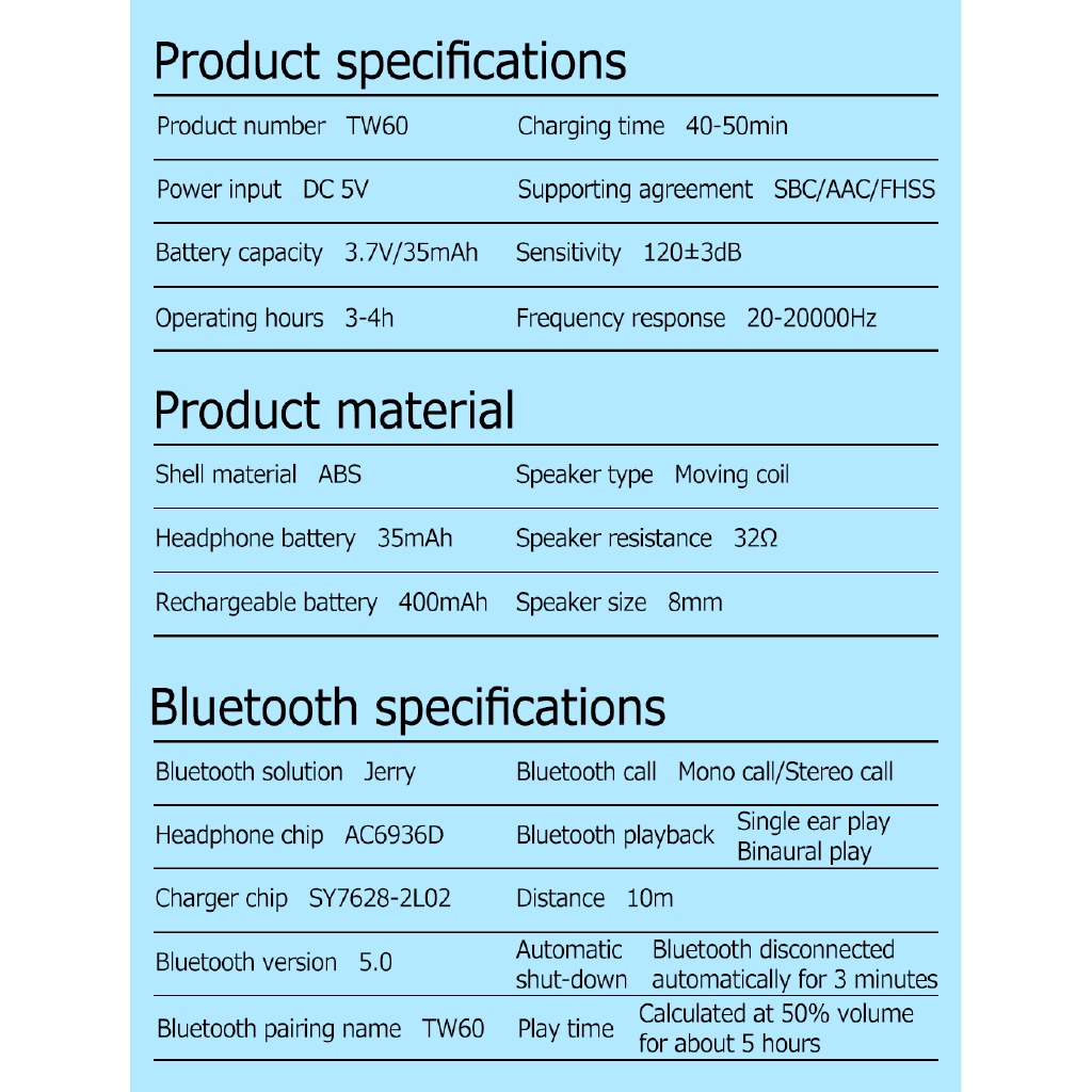 Tai nghe GOOJODOQ không dây thể thao bluetooth 5.0 thời trang