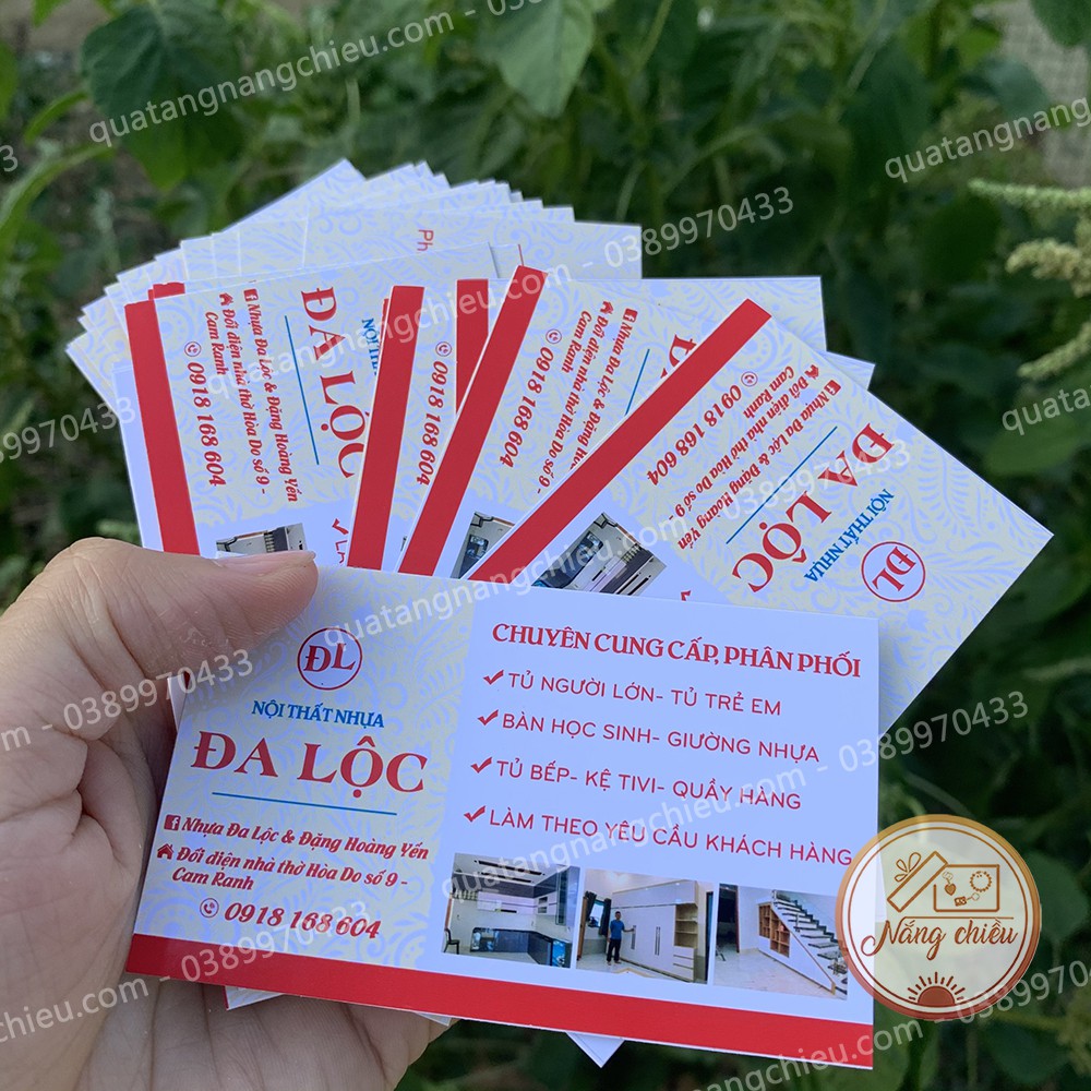 Card visit, danh thiếp in theo yêu cầu, chất liệu giấy dày dặn, free thiết kế theo mẫu sẵn có