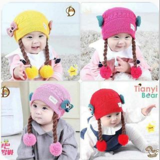 MŨ LEN TÓC GIẢ .
Phù hợp cho bé từ 6 tháng tuổi trở lên -2 tuổi 
Kiểu dáng dễ thương, ngộ nghĩnh với nhiều họa tiết hình