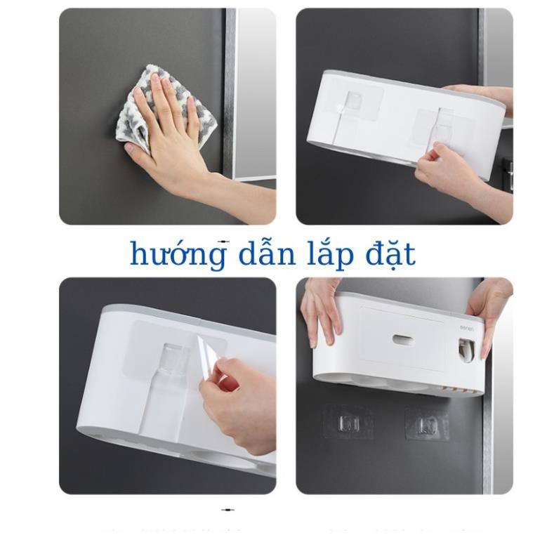 [Bộ 1 cốc] KỆ LẤY KEM ĐÁNH RĂNG TỰ ĐỘNG - KÈM CỐC CAO CẤP EONON