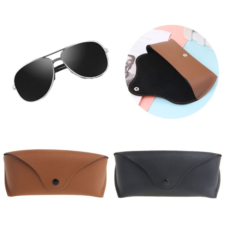 Hộp Đựng Bảo Vệ Mắt Kính Bằng Da Cứng Siêu Bền