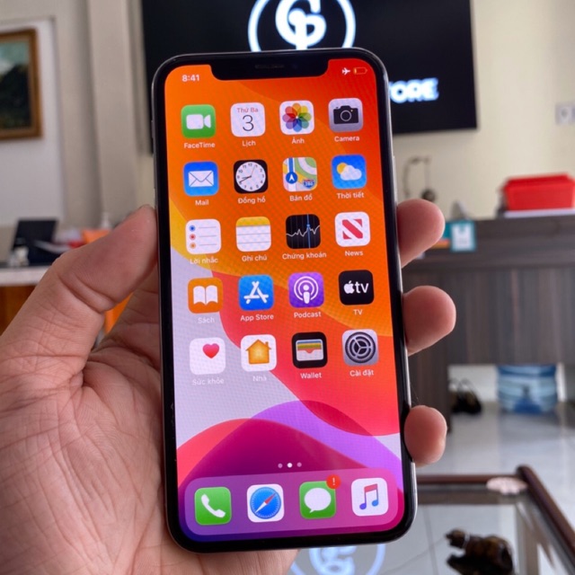 Điện thoại Iphone X Lock lên ICCID quốc tế full box.new98-99%