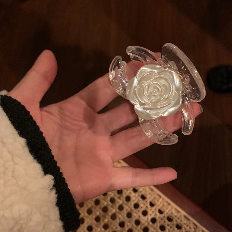 Kẹp Tóc Càng Cua Hình Hoa Hồng Size To Nhỏ/ Kẹp Gấp Thời Trang - DISI