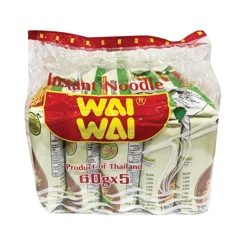 Mì WaiWai thịt heo bằm lốc 5 gói x 60g