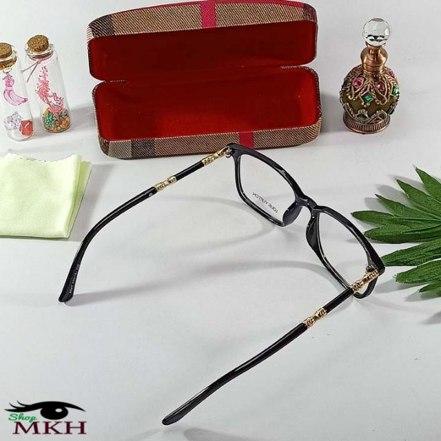 Mắt kính thời trang giả can_ kính có hộp và khăn lau như hình_ bảo hành 12 tháng | BigBuy360 - bigbuy360.vn