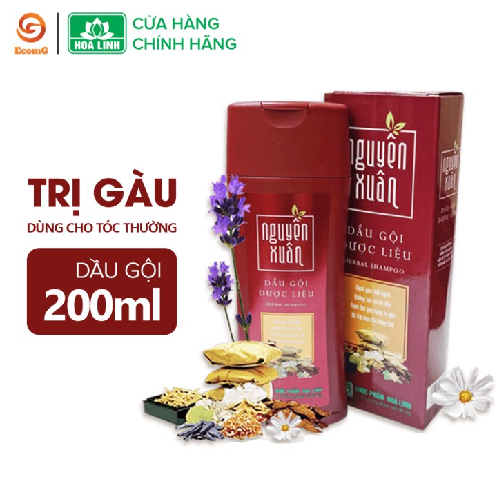 Set dầu gội và xả dưỡng tóc và chăm sóc da đầu Nguyên Xuân đỏ- Dầu gội 200ml, dầu xả 180ml