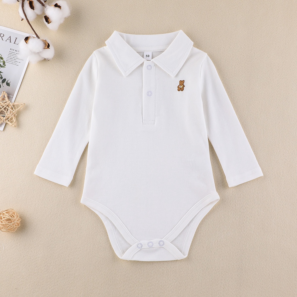 Body bé gái bé trai đồ sơ sinh từ 0 đến 12 tháng Cotton bodysuit liền thân mùa hè dài tay quần áo cho bé trẻ em