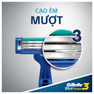Dao Cạo Râu GILLETTE Blue 3 Simple (4 Cây)