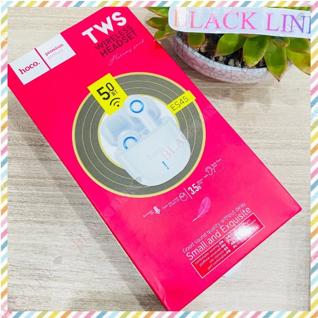 Tai Nghe Bluetooth TWS HOCO ES45 Không Dây Chính Hãng - Bass Mạnh Nhét Tai Chống Ồn Chơi Game Nghe Nhạc Đàm Thoại