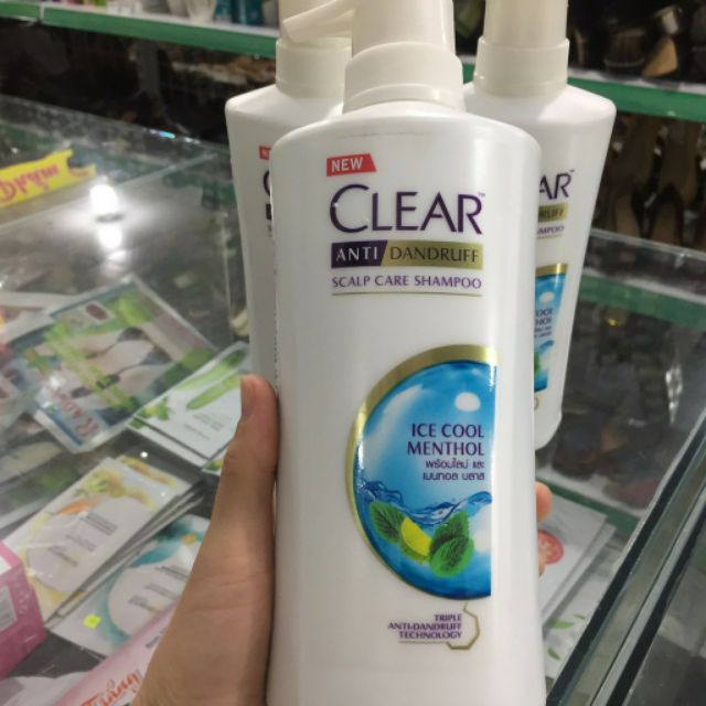 Dầu gội Clear bạc hà mát lạnh 480ml